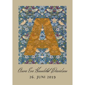 AURA - WILLIAM MORRIS NAVNEPLAKAT 