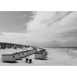 BADEHUSE LKKEN STRAND SORT/HVID PLAKAT