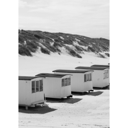 BADEHUSE I LKKEN SORT/HVID PLAKAT