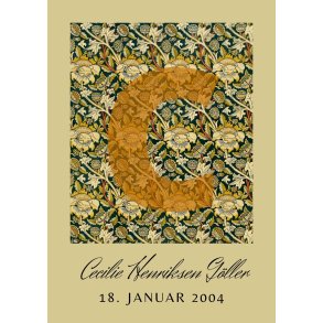 CECILIE - WILLIAM MORRIS NAVNEPLAKAT 