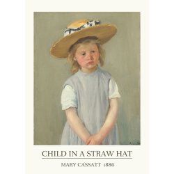 CHILD IN A STRAW HAT | VINTAGEPLAKAT