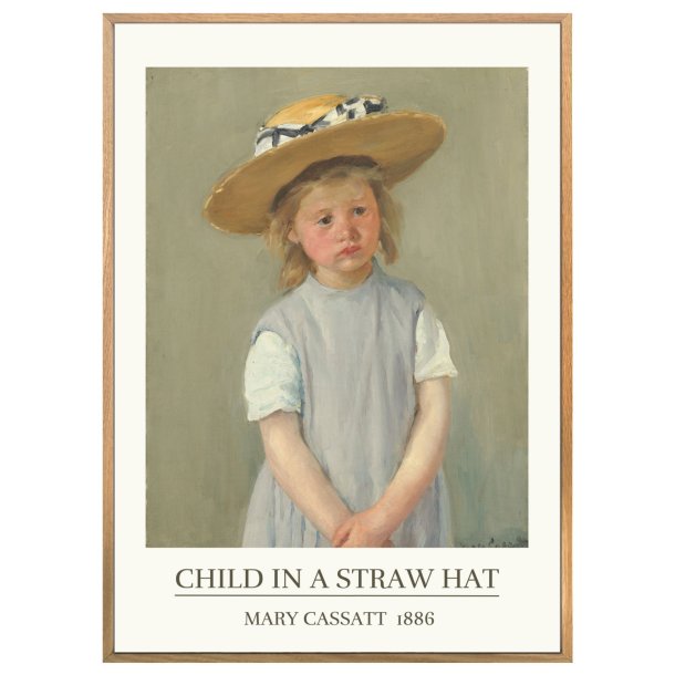 CHILD IN A STRAW HAT | VINTAGEPLAKAT