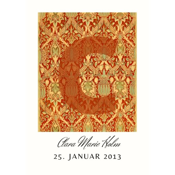 CLARA - WILLIAM MORRIS NAVNEPLAKAT 