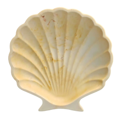 MUSLINGESKAL GUL MED MARMORERING