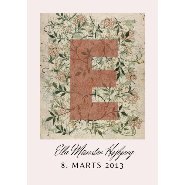 ELLA - WILLIAM MORRIS NAVNEPLAKAT 