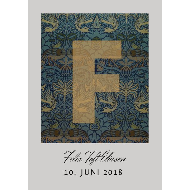 FELIX - WILLIAM MORRIS NAVNEPLAKAT 