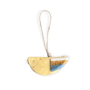 KERAMIKFUGL - LYS GUL