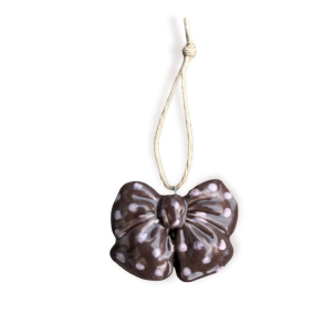 KERAMIKSLJFE - BRUN MED PRIKKER