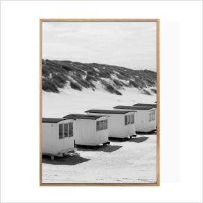 BADEHUSE I LKKEN SORT/HVID PLAKAT