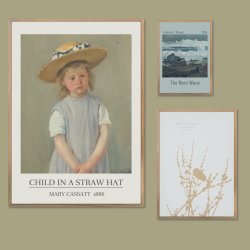 CHILD IN A STRAW HAT | VINTAGEPLAKAT