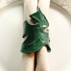 SERVIETRING I KERAMIK - Monsterablad