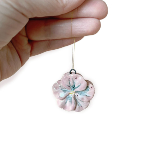 KERAMIK - STEDMODERBLOMST - ROSA (STOR)