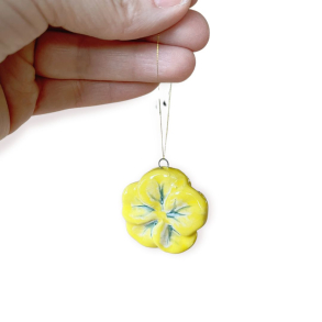 KERAMIK - STEDMODERBLOMST - SOMMERGUL (STOR)