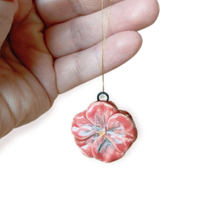 KERAMIK - STEDMODERBLOMST - VARM ROSA (STOR)