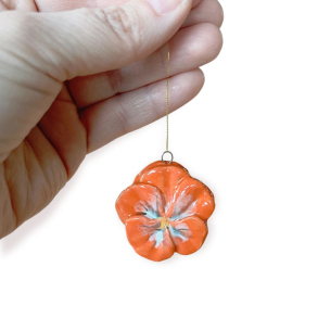 KERAMIK - STEDMODERBLOMST - ORANGE (MELLEM)