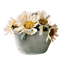 KERAMIKVASE - GRGRN STRANDTASKE