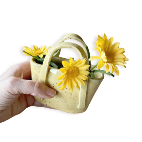 KERAMIKVASE - GUL STRANDTASKE