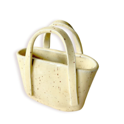 KERAMIKVASE - GUL STRANDTASKE